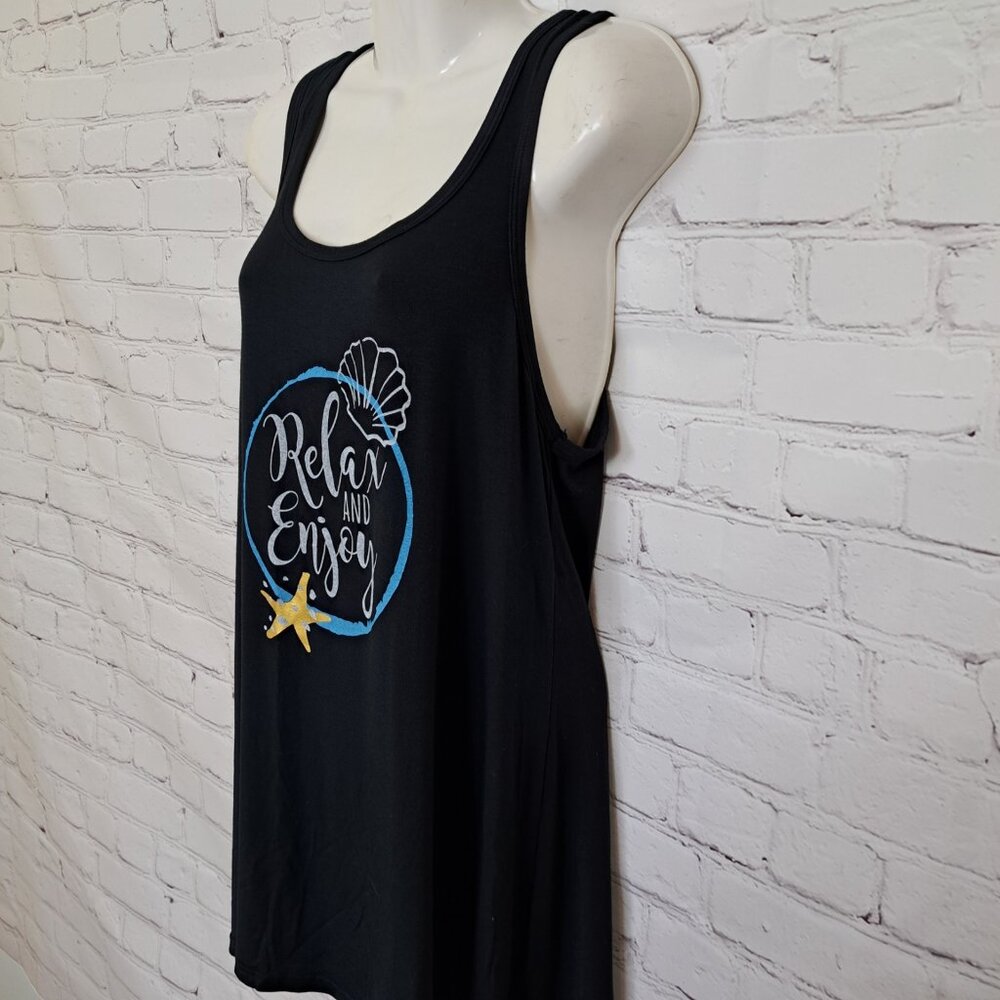 Charlie Paige NEW Relax Beachy Bamboo Tank Top Size Small - Picture 2 of 9